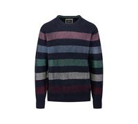 FYNCH-HATTON Pullover aus Baumwoll-Mix mit Streifenmusterung Navy/L