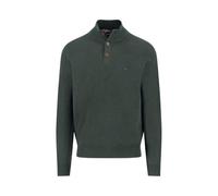 FYNCH-HATTON Pullover aus Baumwolle mit Knopfleiste und Stehkragen Dark ivy/M