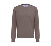 Fynch-Hatton Pullover Casual Fit V-Ausschnitt 100% Baumwolle Herren L Schlamm