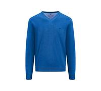 FYNCH-HATTON Pullover aus Baumwolle mit V-Ausschnitt Strong Blue/M
