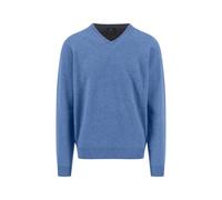 Fynch-Hatton Casual Fit Pullover blau, Einfarbig