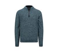 FYNCH-HATTON Pullover aus Mouliné-Strick mit Troyer-Kragen Dark Teal/XXL