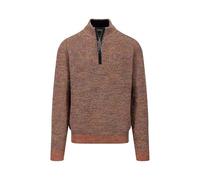 FYNCH-HATTON Pullover aus Mouliné-Strick mit Troyer-Kragen Flame/XL