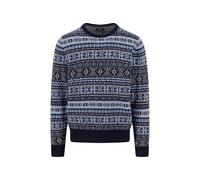 FYNCH-HATTON - O-Neck, Jacquard, Lambswool*RWS navy - Gr. - XL