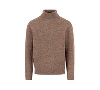 FYNCH-HATTON Pullover aus Wollmix mit Rollkragen und Melange-Struktur Dark Chocolate/XL
