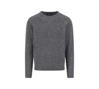 FYNCH-HATTON Pullover aus Wollmix mit Rundhalsausschnitt und Melange-Effekt
