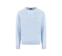 Strickpullover FYNCH-HATTON, Herren, Gr. XXL, crystal bl, Obermaterial: 65% Wolle, 30% Nylon, 5% Alpaka, meliert, Pullover, meliert, mit Rundhals (85576756-XXL) crystal bl