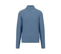 FYNCH-HATTON Pullover aus Wollmix mit Zopfmuster und Stehkragen Cloud Blue/XXL