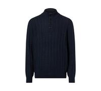 Fynch-Hatton Strickpullover mit gerippten Abschlüssen in Marine, Größe 3XL