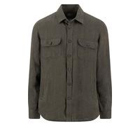 Fynch-Hatton Regular Fit Hemdjacke dunkelbraun, Fischgrat
