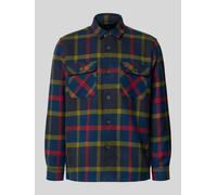 Fynch-Hatton Regular Fit Overshirt mit Kentkragen in Marine, Größe XXL
