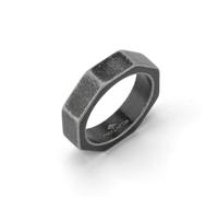 Fingerring FYNCH-HATTON "Schmuck Geschenk Edelstahl Ring The Classic" Gr. 64, braun (antikfarben), Fingerringe, Herren, 64, Edelstahl, 6mm (64459467-64) antikfarben