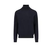 Strickpullover FYNCH-HATTON, Herren, Gr. XL, schwarz, Strick, Obermaterial: 100% Baumwolle, unifarben, Casual, regular fit taillenbedeckt, ohne Ausschnitt, Rippbündchen, Pullover, mit Logo Stickerei (