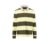 FYNCH-HATTON - Rugby Polo Stripe dark khaki - Gr. - M