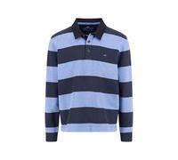 Sweatjacke FYNCH-HATTON, Herren, Gr. M, blau (crystal blau), Sweatware, Obermaterial: 100% Baumwolle, gestreift, casual, regular fit taillenbedeckt, Langarm, Sweatjacken, mit Streifen Muster (37133850