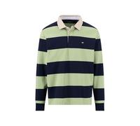 FYNCH-HATTON Rugbyshirt aus Baumwolle mit Streifenmuster und Polokragen Navy / 3XL