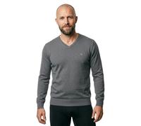 Fynch-Hatton Pullover SFPK211 aus Baumwolle mit V-Ausschnitt Steel L