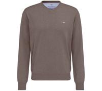 Fynch-Hatton Pullover SFPK211 V-Ausschnitt Baumwolle Braun Größe M