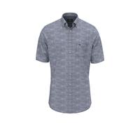 Fynch-Hatton Casual Fit Hemd Kurzarm dunkelblau