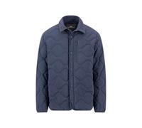 FYNCH-HATTON Steppjacke aus Polyamid mit Wellensteppung und Reißverschlusstasche dark navy / 4XL