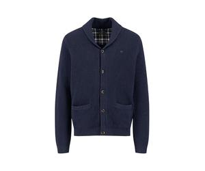 FYNCH-HATTON Strick-Cardigan aus Baumwoll-Wollmix mit aufgesetzten Taschen Navy / 3XL