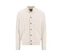 Fynch-Hatton Strick-Cardigan, Baumwolle, Knopfleiste, Strukturmuster, New Offwhite L