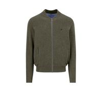 FYNCH-HATTON Strick-Cardigan aus Baumwolle mit Reißverschluss und Stehkragen Dark Khaki / 4XL