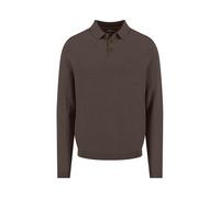 FYNCH-HATTON Strick-Poloshirt aus Baumwoll-Kaschmir-Mix mit Knopfleiste Dark Chocolate/XXL