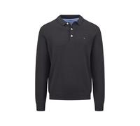 FYNCH-HATTON Strick-Poloshirt aus Baumwolle mit Knopfleiste und Kragen