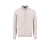 FYNCH-HATTON Strickjacke aus Baumwoll-Wollmix mit Reißverschluss und Stehkragen Light Taupe/M