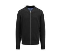 FYNCH-HATTON Strickjacke aus Baumwolle mit Collegekragen Black / 3XL