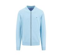 FYNCH-HATTON Strickjacke aus Baumwolle mit Collegekragen Splashy Ocean/M