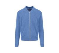 FYNCH-HATTON Strickjacke aus Baumwolle mit Reißverschluss und Stehkragen Crystal Blue/M