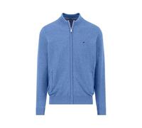 FYNCH-HATTON Strickjacke aus Baumwolle mit Reißverschluss und Stehkragen Crystal Blue/M