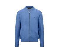 FYNCH-HATTON Strickjacke aus Baumwolle mit Reißverschluss und Stehkragen Crystal Blue/XL