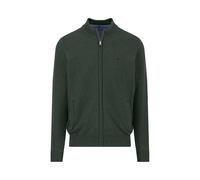 FYNCH-HATTON Strickjacke aus Baumwolle mit Reißverschluss und Stehkragen Dark ivy/L