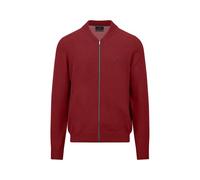 FYNCH-HATTON Strickjacke aus Baumwolle mit Reißverschluss und Stehkragen Garnet red/M