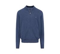Fynch-Hatton Strickjacke SUPERFINE COTTON Baumwolle Stehkragen Night 4XL