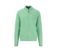 FYNCH-HATTON Strickjacke aus Baumwolle mit Stehkragen - AIR Cotton Turf Green/XXL
