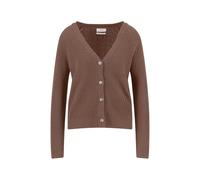 FYNCH-HATTON Strickjacke aus Baumwolle mit V-Ausschnitt und Knopfleiste Cinnamon/L