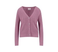 FYNCH-HATTON Strickjacke aus Baumwolle mit V-Ausschnitt und Knopfleiste Mauve Rose/M