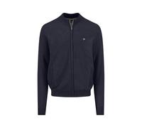 FYNCH-HATTON Strickjacke aus Reiner Baumwolle mit Reißverschluss und Stehkragen Navy / 3XL