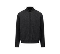 FYNCH-HATTON Strickjacke aus Reiner Wolle mit Strukturmix und Stehkragen