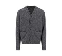 FYNCH-HATTON Strickjacke aus Wollmix mit Knopfleiste und aufgesetzten Taschen Steel/M