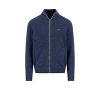 Fynch-Hatton Cardigan Herren Regular Fit Alpaka-Wolle blau, L