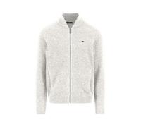 Zip Cardigan. Donegal*RWS Weiß L