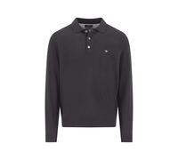 FYNCH-HATTON Strickpolo aus Merino-Kaschmir mit Polokragen Charcoal/M
