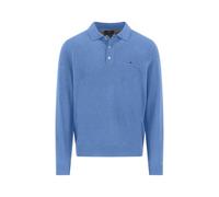 FYNCH-HATTON Strickpolo aus Merino-Kaschmir mit Polokragen Crystal Blue/XL