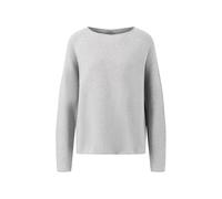 FYNCH-HATTON Strickpullover aus Baumwolle mit Rundhalsausschnitt Silver Grey/M