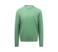 FYNCH-HATTON Strickpullover aus Baumwolle mit Rundhalsausschnitt Turf Green / 4XL